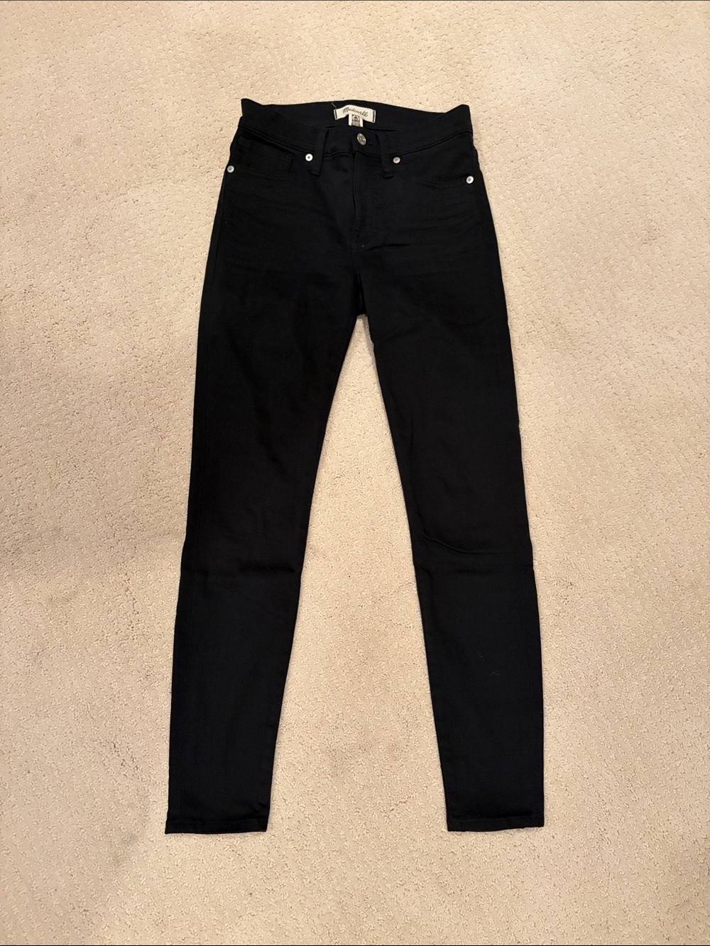 Madewell Black Skinny Jeans 9” mid-rise (size 26)